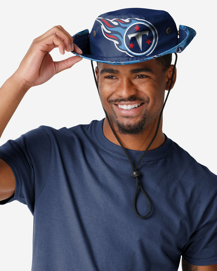 Tennessee Titans Cropped Big Logo Hybrid Boonie Hat FOCO - FOCO.com