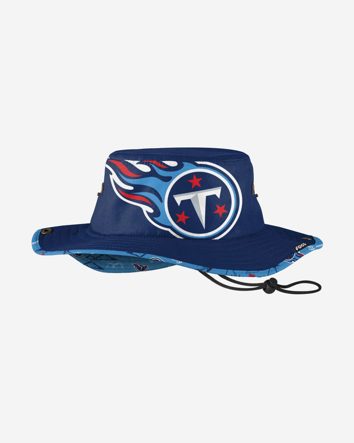 Tennessee Titans Cropped Big Logo Hybrid Boonie Hat FOCO - FOCO.com