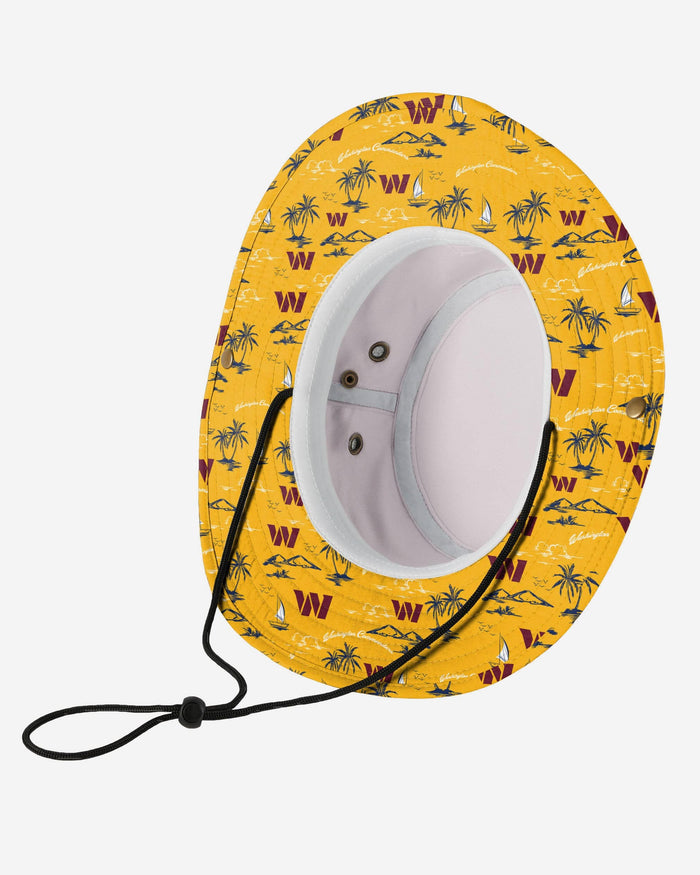 Washington Commanders Cropped Big Logo Hybrid Boonie Hat FOCO - FOCO.com