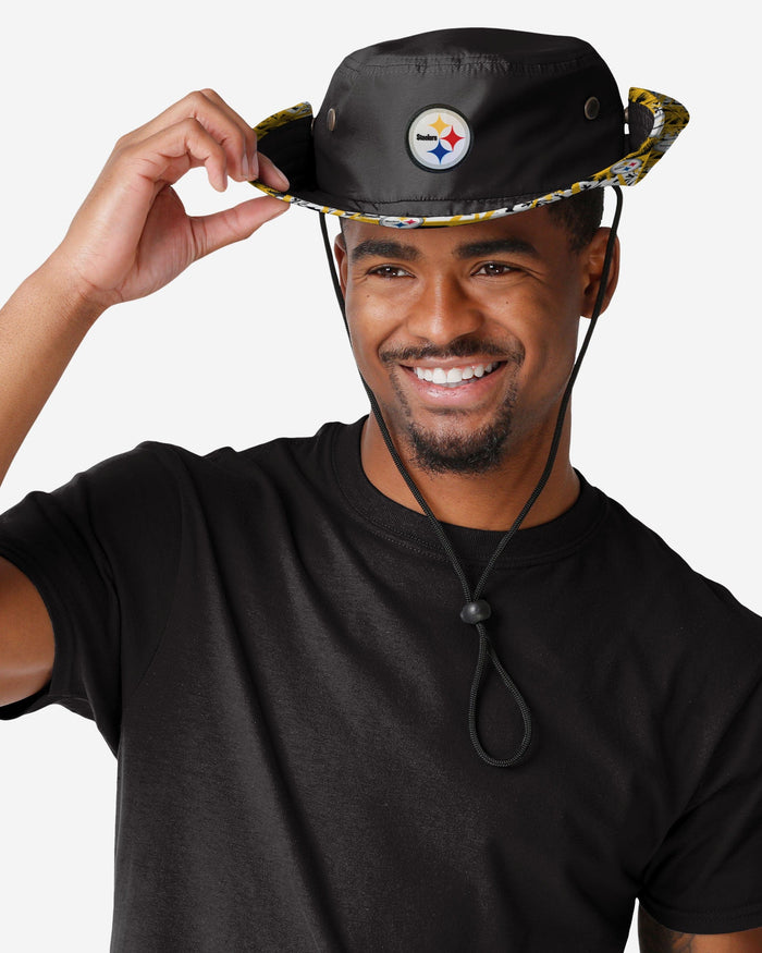 Pittsburgh Steelers Solid Hybrid Boonie Hat FOCO - FOCO.com