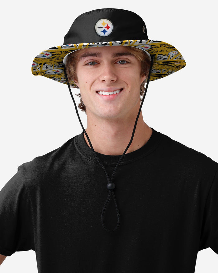 Pittsburgh Steelers Solid Hybrid Boonie Hat FOCO - FOCO.com