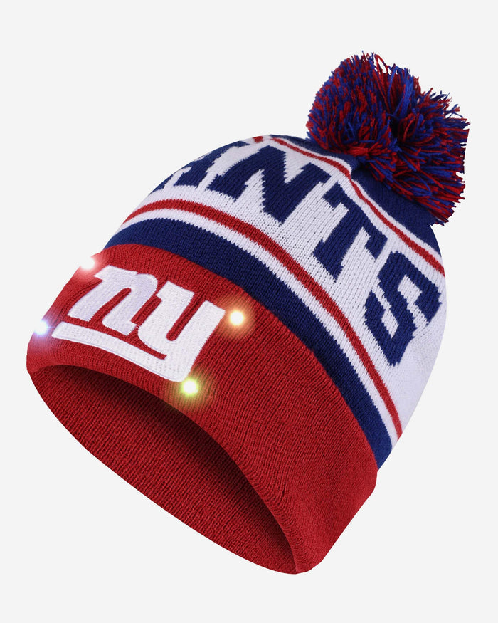 New York Giants Snow Stealer Light Up Beanie FOCO - FOCO.com