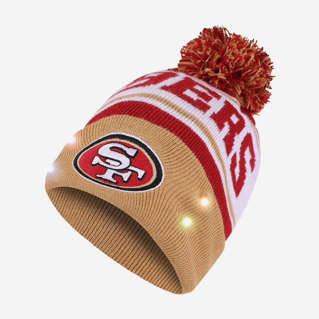 San Francisco 49ers Snow Stealer Light Up Beanie FOCO - FOCO.com