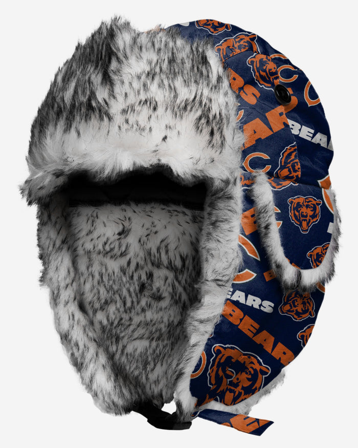 Chicago Bears Repeat Print Trapper Hat FOCO - FOCO.com