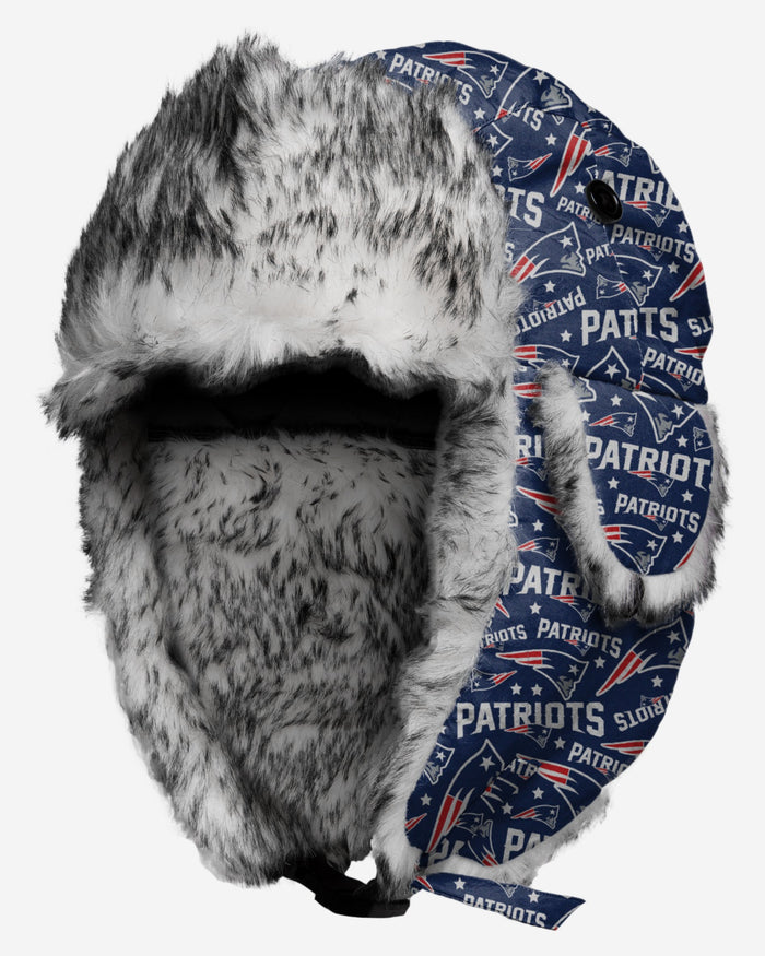 New England Patriots Repeat Print Trapper Hat FOCO - FOCO.com