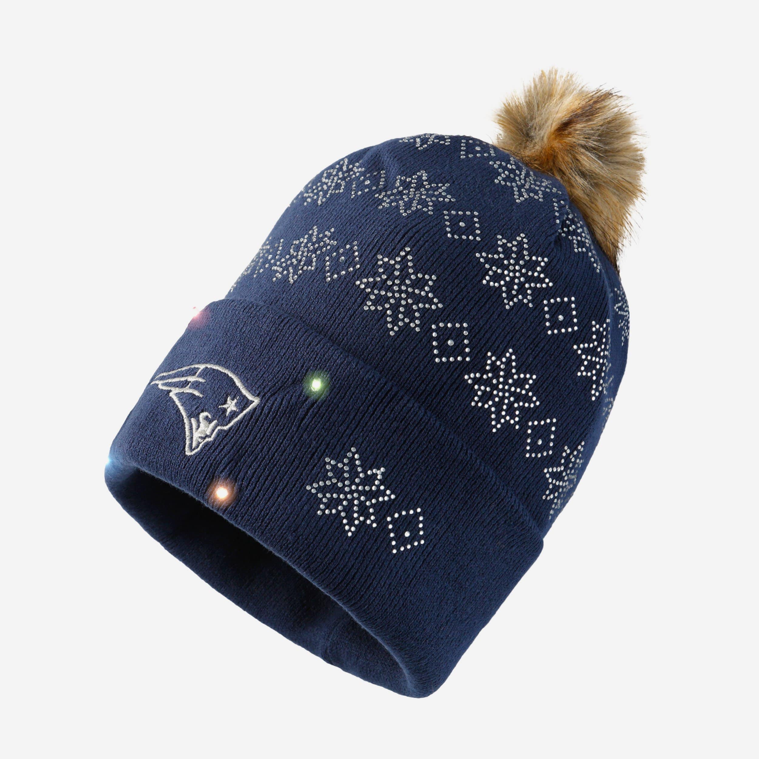Bling New England Patriots Women’s Beanie | Swarovski Style Rhinestone NFL Hat New England Patriots Beanies - Etsy main image 3