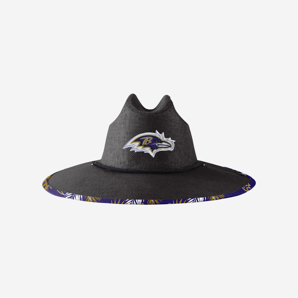 Baltimore Ravens Team Color Straw Hat FOCO - FOCO.com
