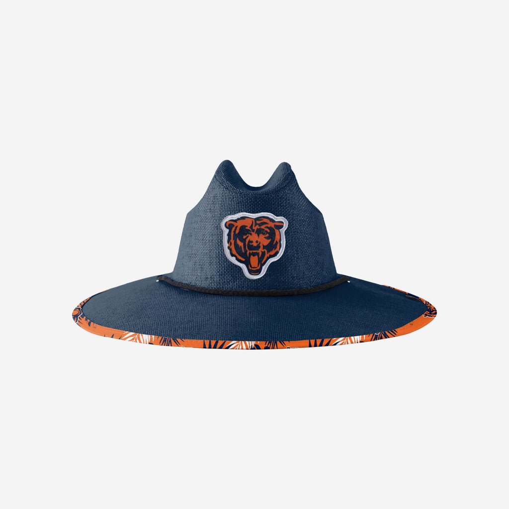 Chicago Bears Team Color Straw Hat FOCO - FOCO.com