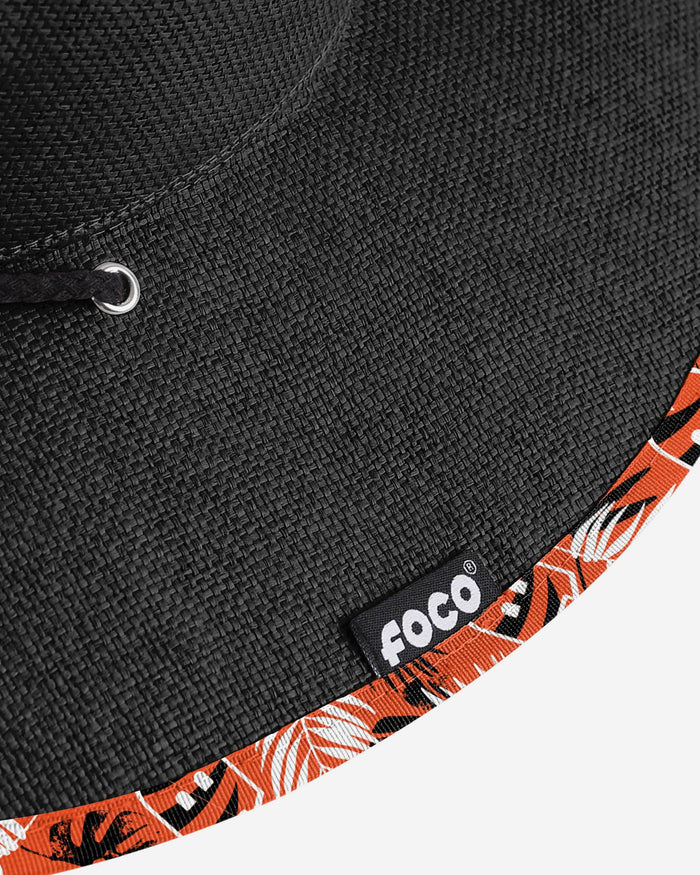 Cincinnati Bengals Team Color Straw Hat FOCO - FOCO.com