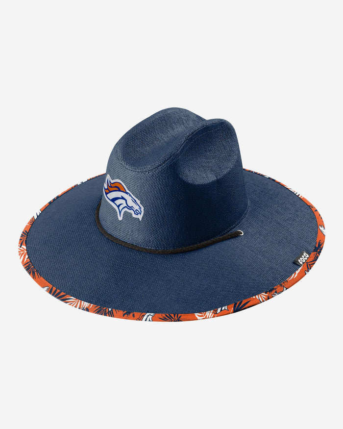 Denver Broncos Team Color Straw Hat FOCO - FOCO.com