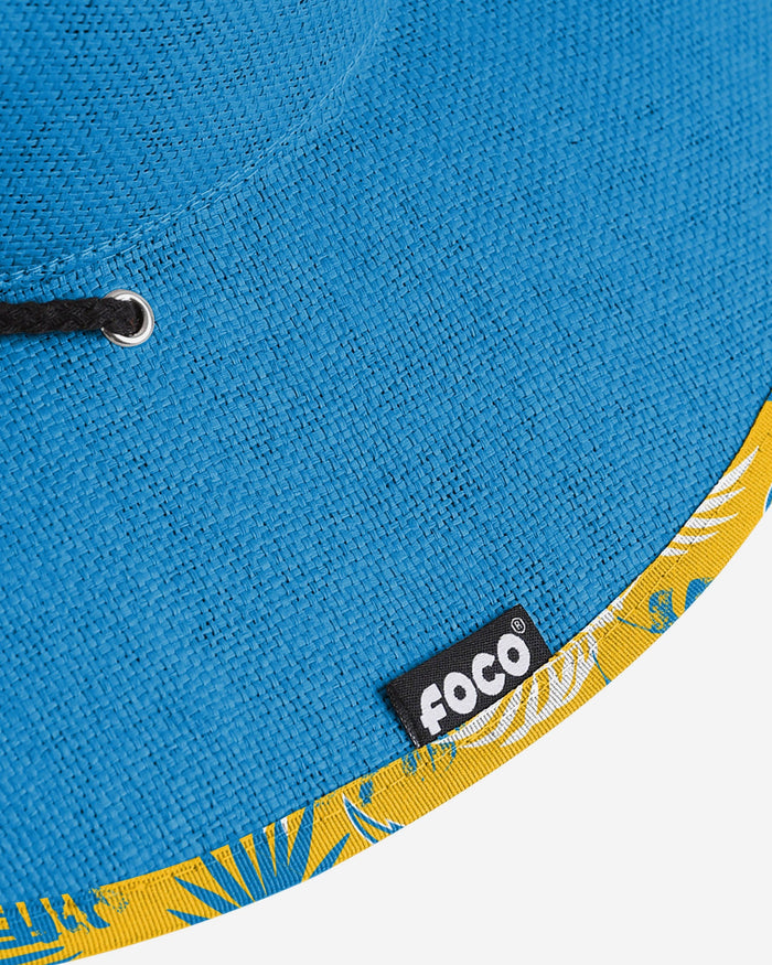 Los Angeles Chargers Team Color Straw Hat FOCO - FOCO.com