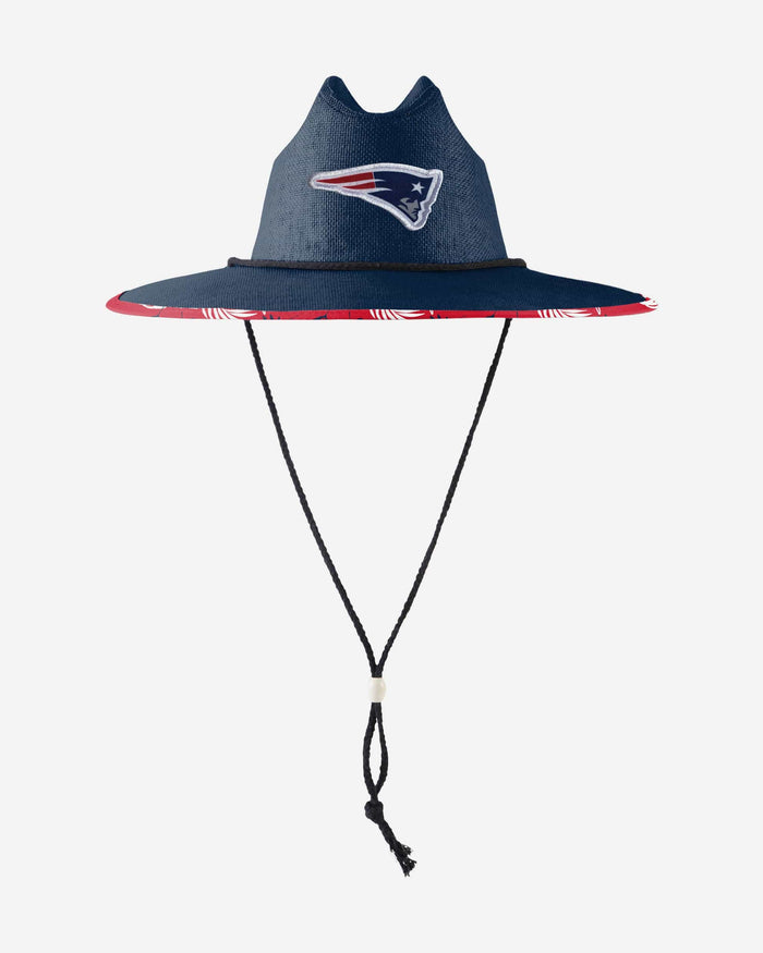 New England Patriots Team Color Straw Hat FOCO - FOCO.com