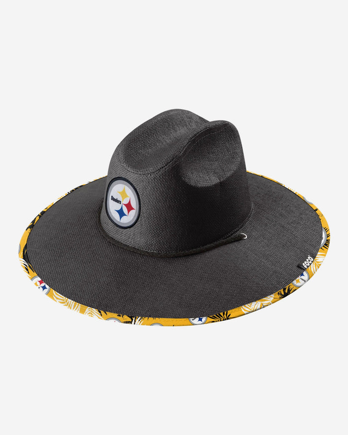 FOCO Pittsburgh Steelers NFL Team Color Straw Hat, Straw