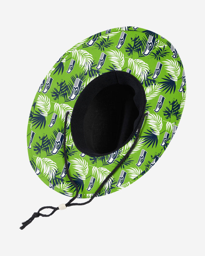 Seattle Seahawks Team Color Straw Hat FOCO - FOCO.com