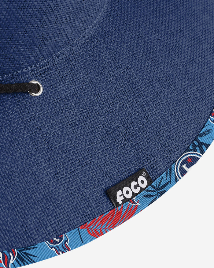 Tennessee Titans Team Color Straw Hat FOCO - FOCO.com