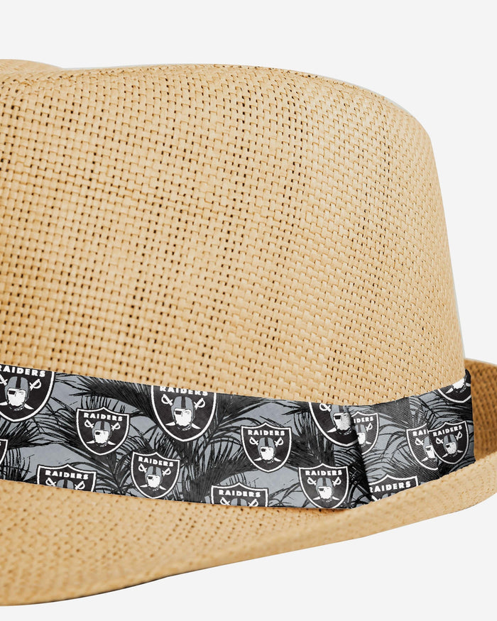 Las Vegas Raiders Trilby Straw Hat FOCO - FOCO.com