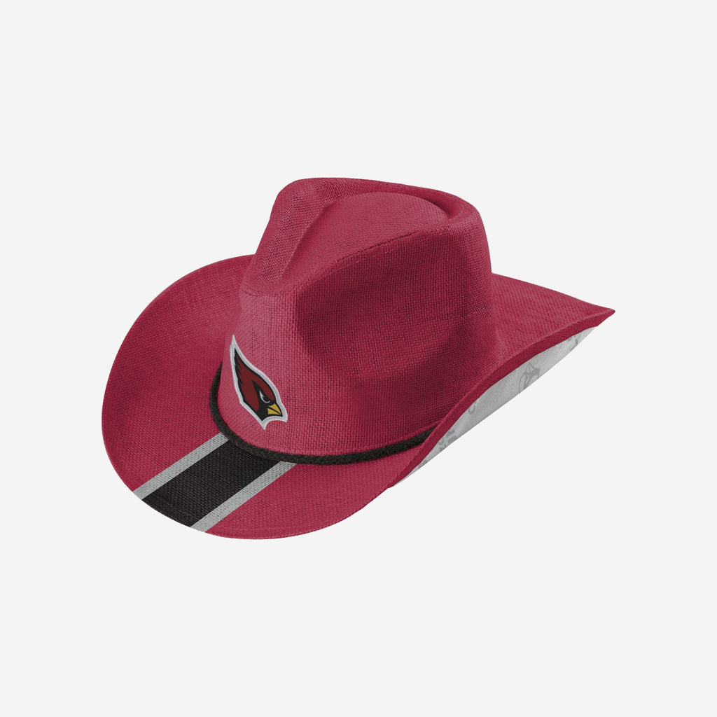 Arizona Cardinals Team Stripe Cowboy Hat FOCO - FOCO.com