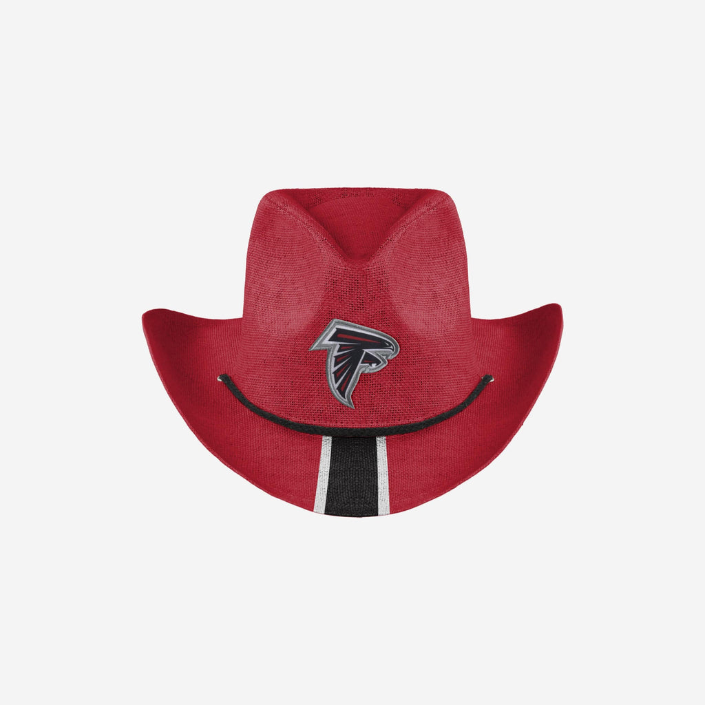 Atlanta Falcons Team Stripe Cowboy Hat FOCO - FOCO.com