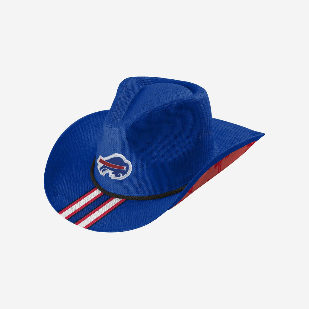 Buffalo Bills Team Stripe Cowboy Hat FOCO - FOCO.com
