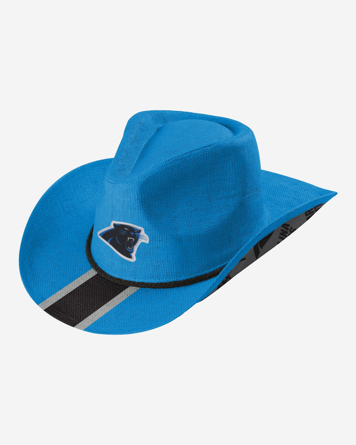 Carolina Panthers Team Stripe Cowboy Hat FOCO - FOCO.com