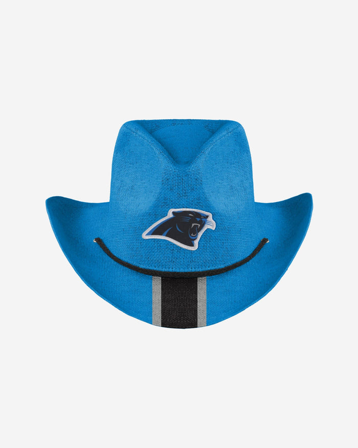 Carolina Panthers Team Stripe Cowboy Hat FOCO - FOCO.com