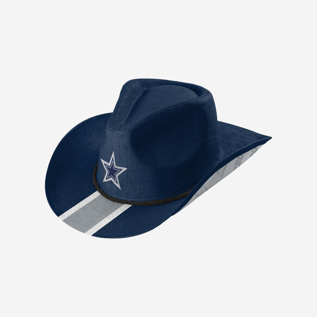 Dallas Cowboys Team Stripe Cowboy Hat FOCO - FOCO.com