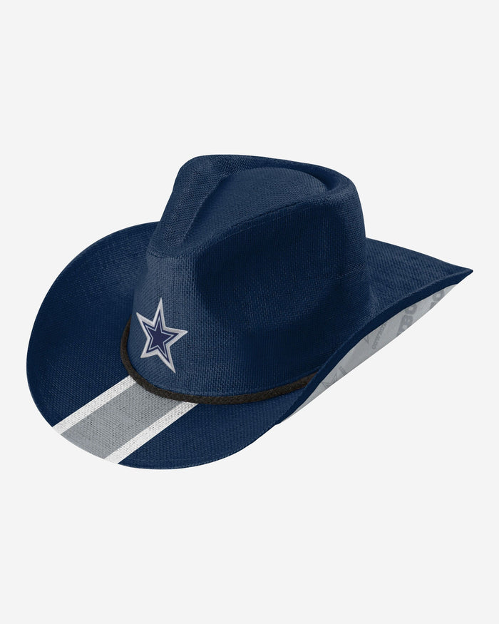 Dallas Cowboys Team Stripe Cowboy Hat FOCO - FOCO.com