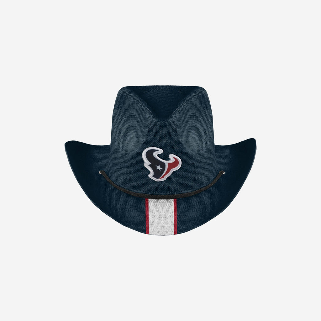 Texans Rivals Hats Houston Texans Team Stripe Cowboy Hat FOCO