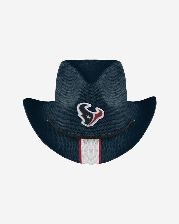 Houston Texans Team Stripe Cowboy Hat FOCO - FOCO.com