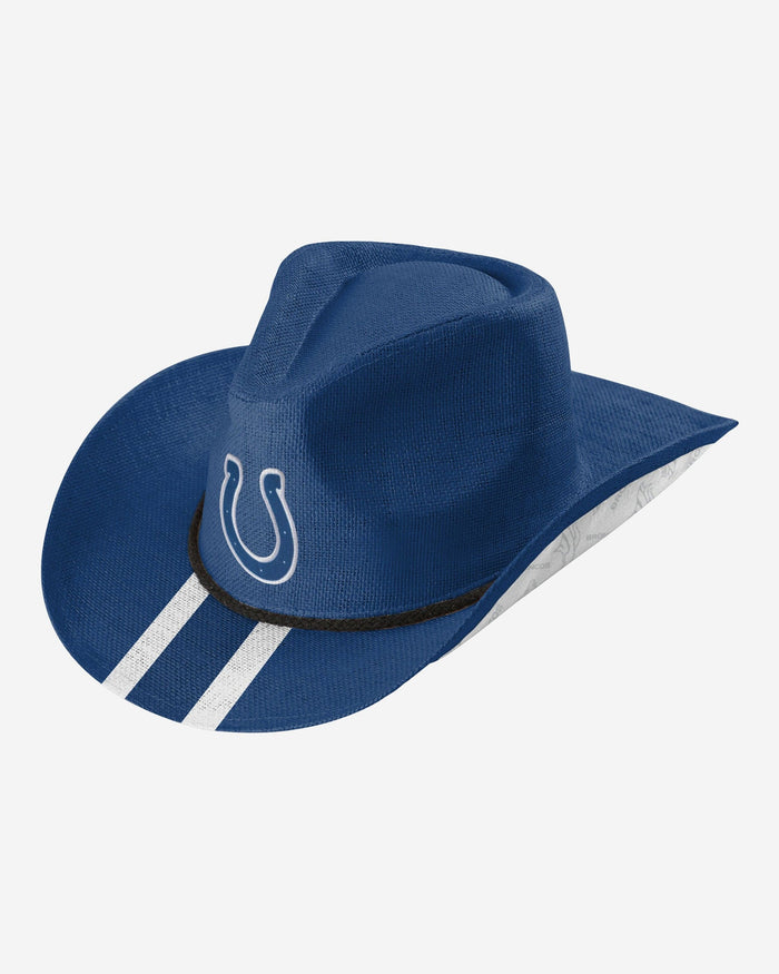 colts football helmet hat Indianapolis Colts Team Stripe Cowboy Hat