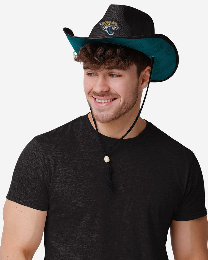 Jacksonville Jaguars Team Stripe Cowboy Hat FOCO - FOCO.com