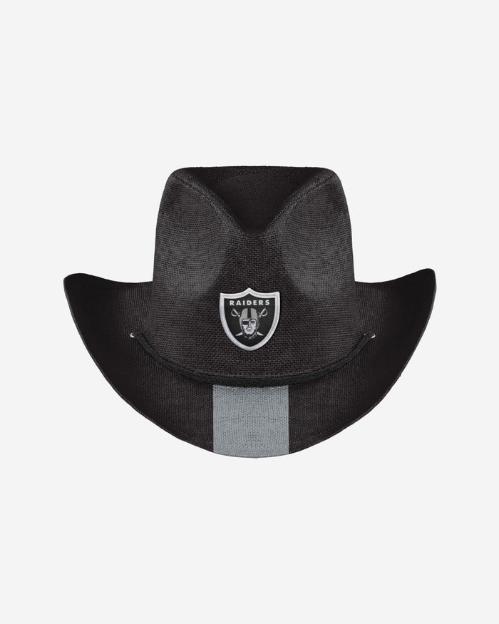 Las Vegas Raiders Team Stripe Cowboy Hat FOCO - FOCO.com