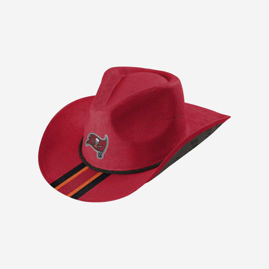 Tampa Bay Buccaneers Team Stripe Cowboy Hat FOCO - FOCO.com