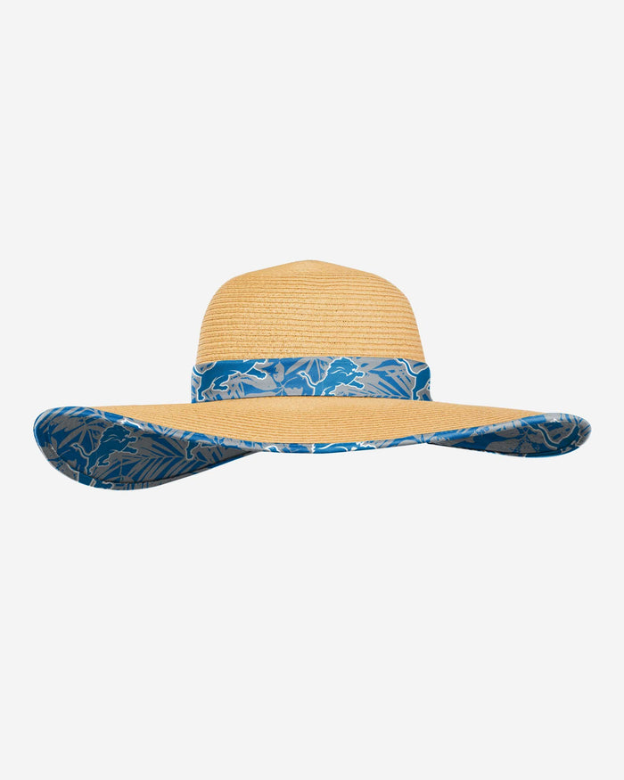 Detroit Lions Womens Floral Straw Hat FOCO - FOCO.com