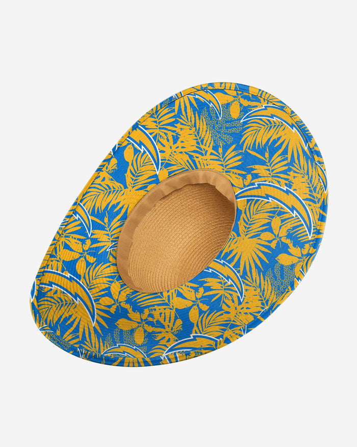 Los Angeles Chargers Womens Floral Straw Hat FOCO - FOCO.com