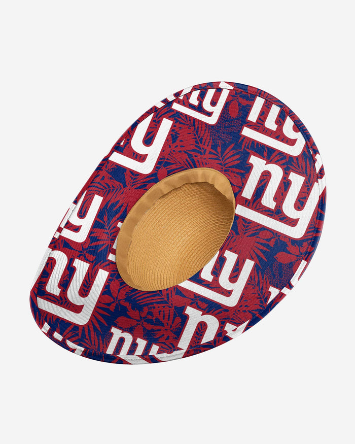 New York Giants Womens Floral Straw Hat FOCO - FOCO.com