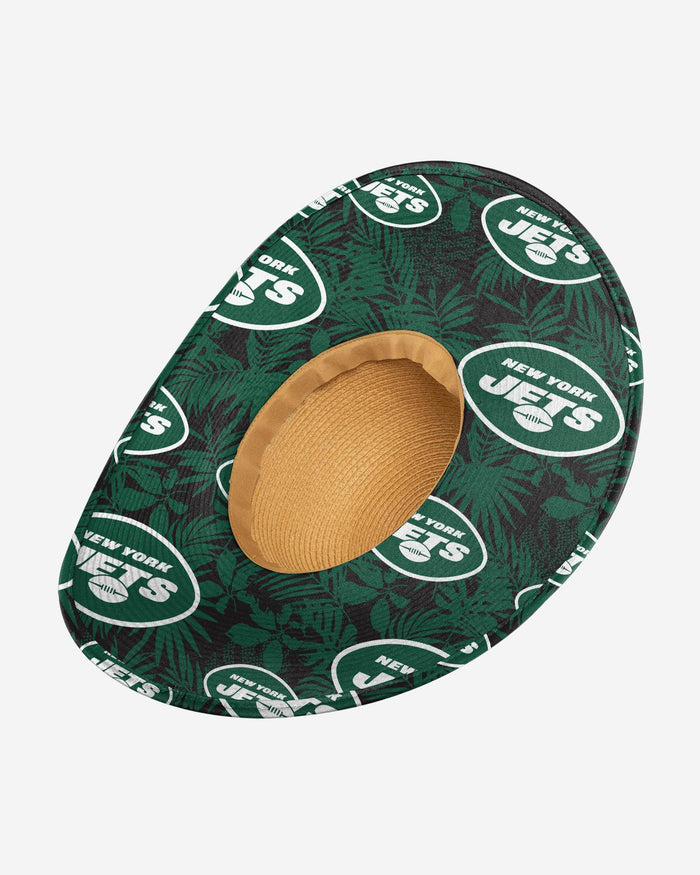 New York Jets Womens Floral Straw Hat FOCO - FOCO.com