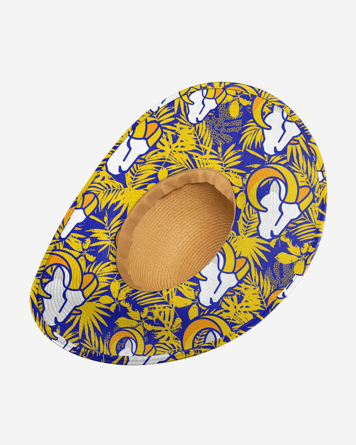 Los Angeles Rams Womens Floral Straw Hat FOCO - FOCO.com