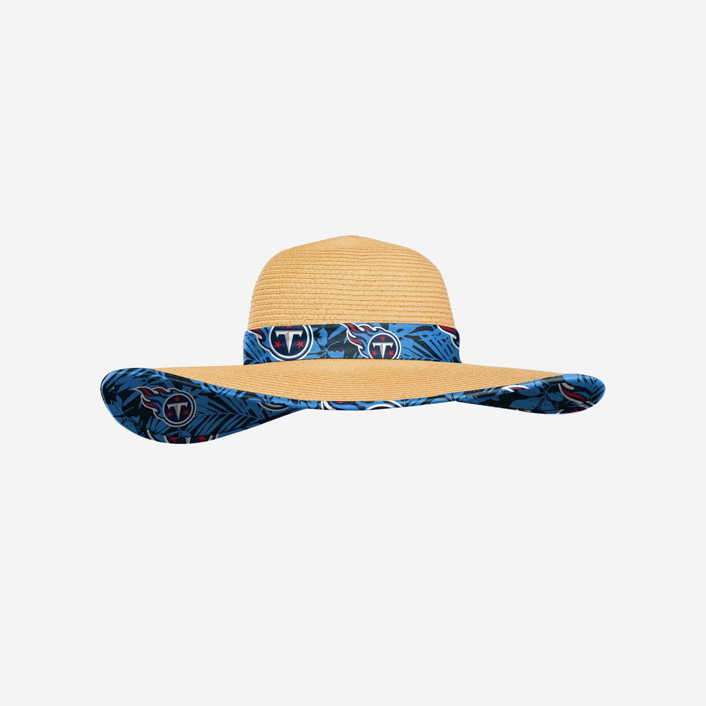 Tennessee Titans Womens Floral Straw Hat FOCO - FOCO.com