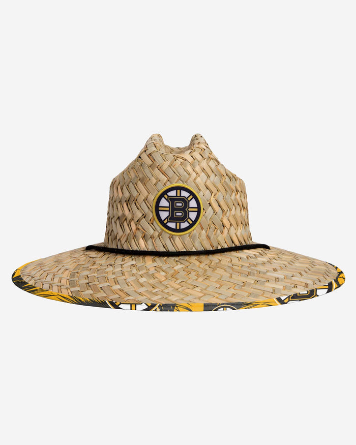 Boston Bruins Floral Straw Hat FOCO - FOCO.com