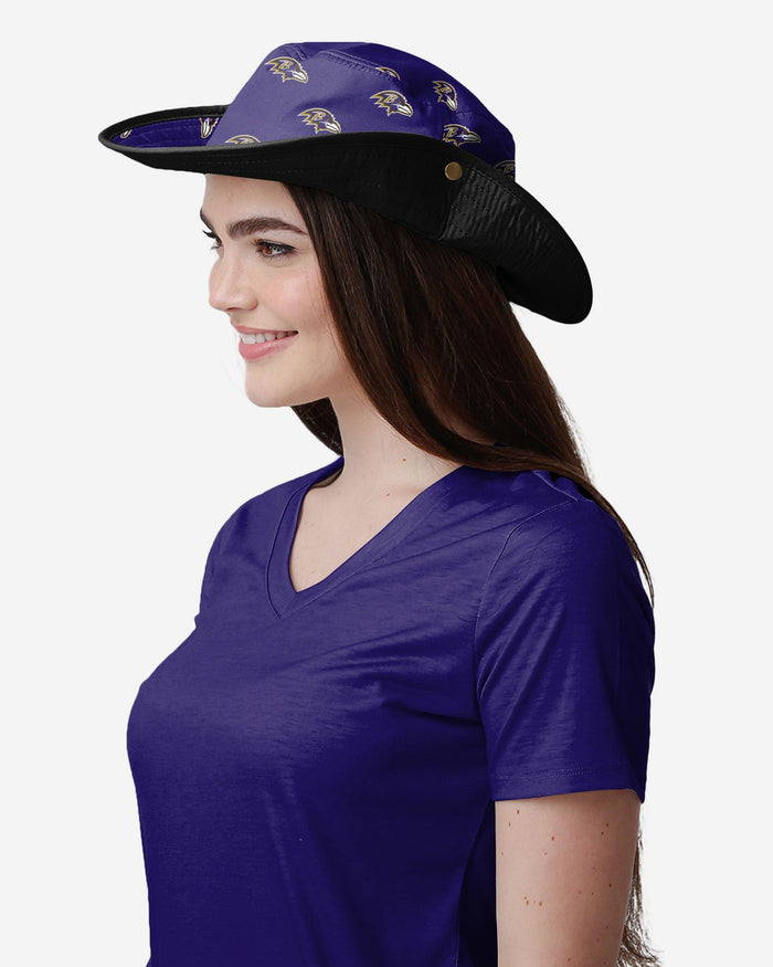 Baltimore Ravens Womens Mini Print Hybrid Boonie Hat FOCO - FOCO.com