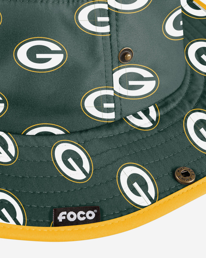 Green Bay Packers Womens Mini Print Hybrid Boonie Hat FOCO - FOCO.com