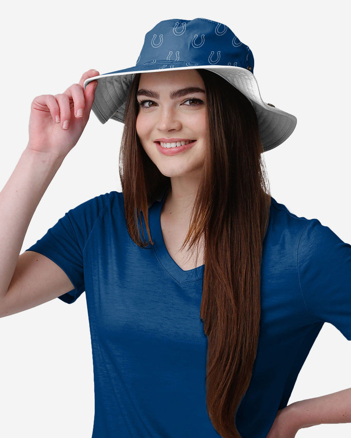 Indianapolis Colts Womens Mini Print Hybrid Boonie Hat FOCO - FOCO.com