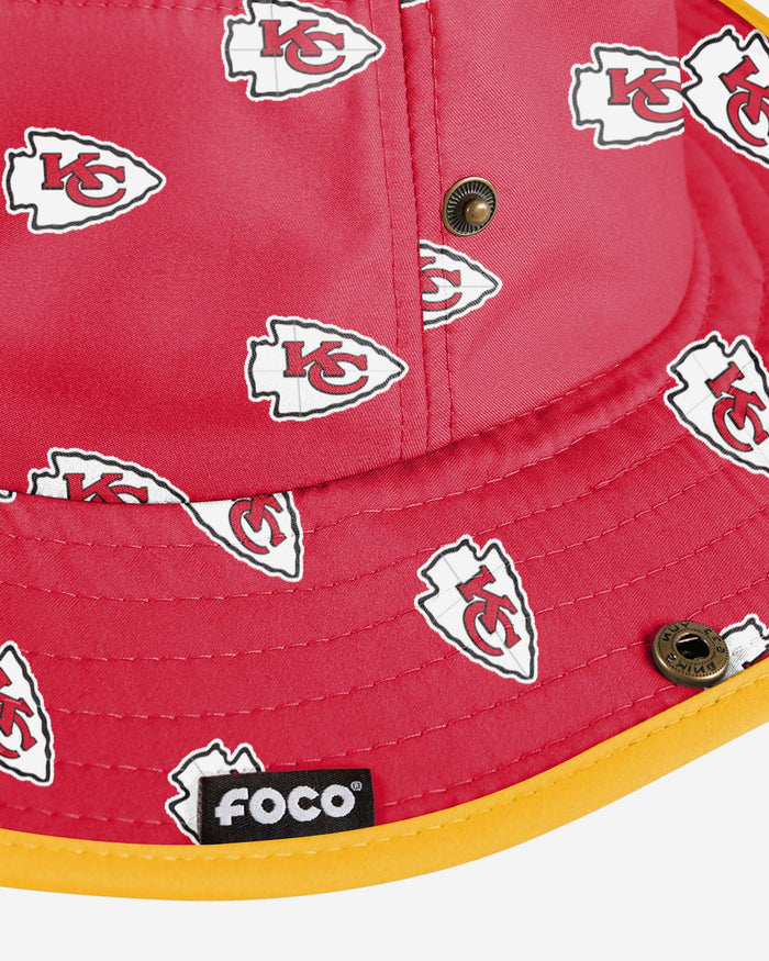 Kansas City Chiefs Womens Mini Print Hybrid Boonie Hat FOCO - FOCO.com