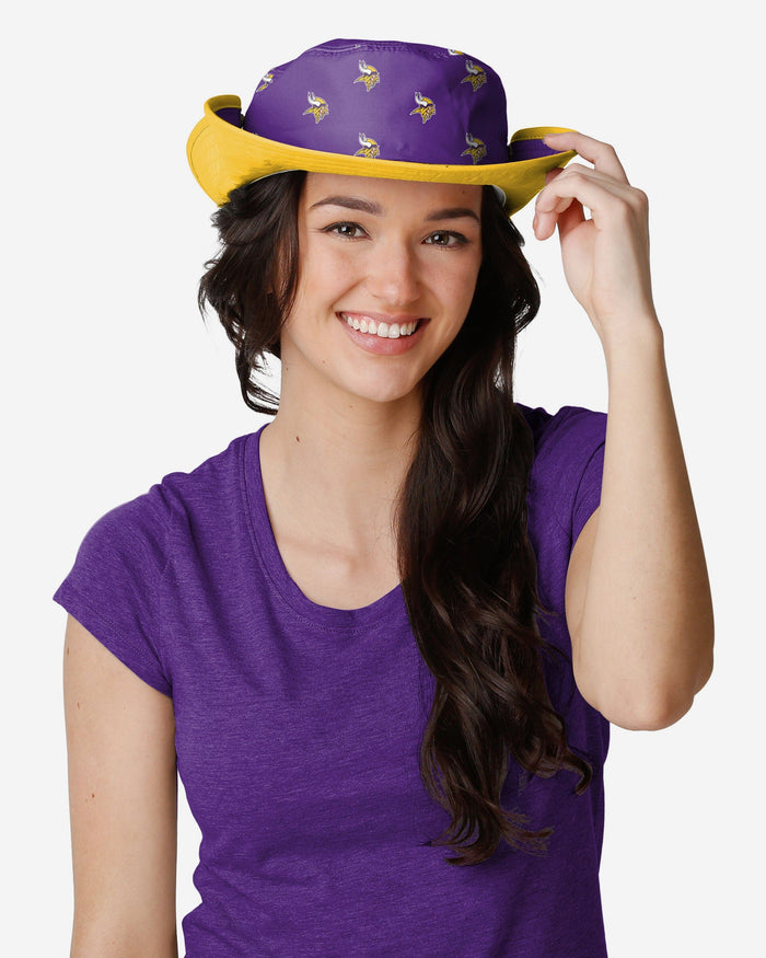 Minnesota Vikings Womens Mini Print Hybrid Boonie Hat FOCO - FOCO.com