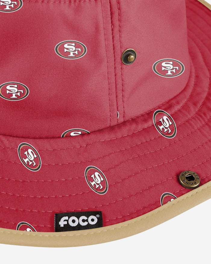 San Francisco 49ers Womens Mini Print Hybrid Boonie Hat FOCO - FOCO.com