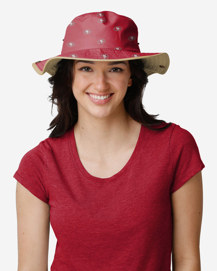 San Francisco 49ers Womens Mini Print Hybrid Boonie Hat FOCO - FOCO.com