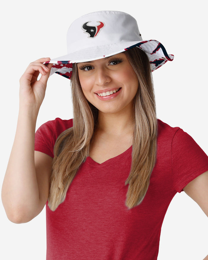 Houston Texans Womens White Hybrid Boonie Hat FOCO - FOCO.com