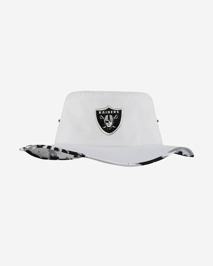 Las Vegas Raiders Womens White Hybrid Boonie Hat FOCO - FOCO.com
