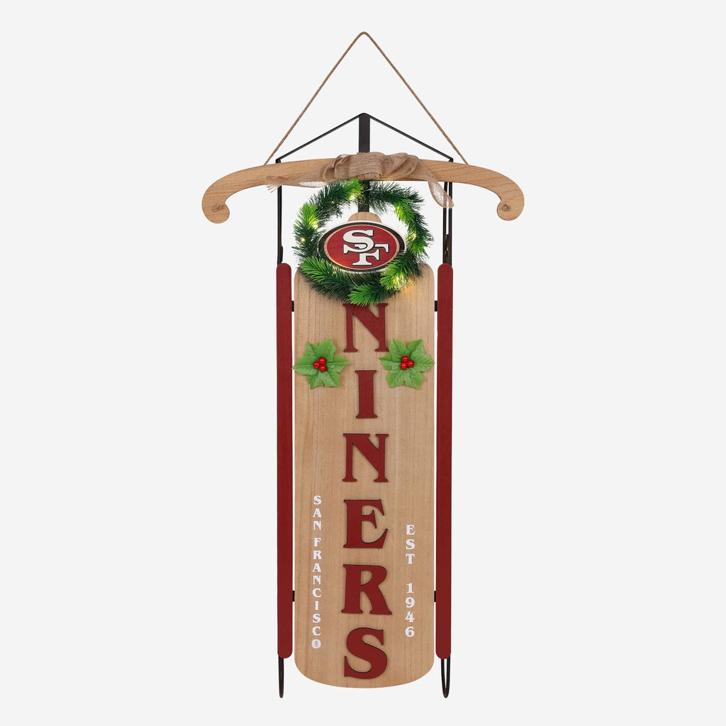 San Francisco 49ers Light Up Sled FOCO - FOCO.com